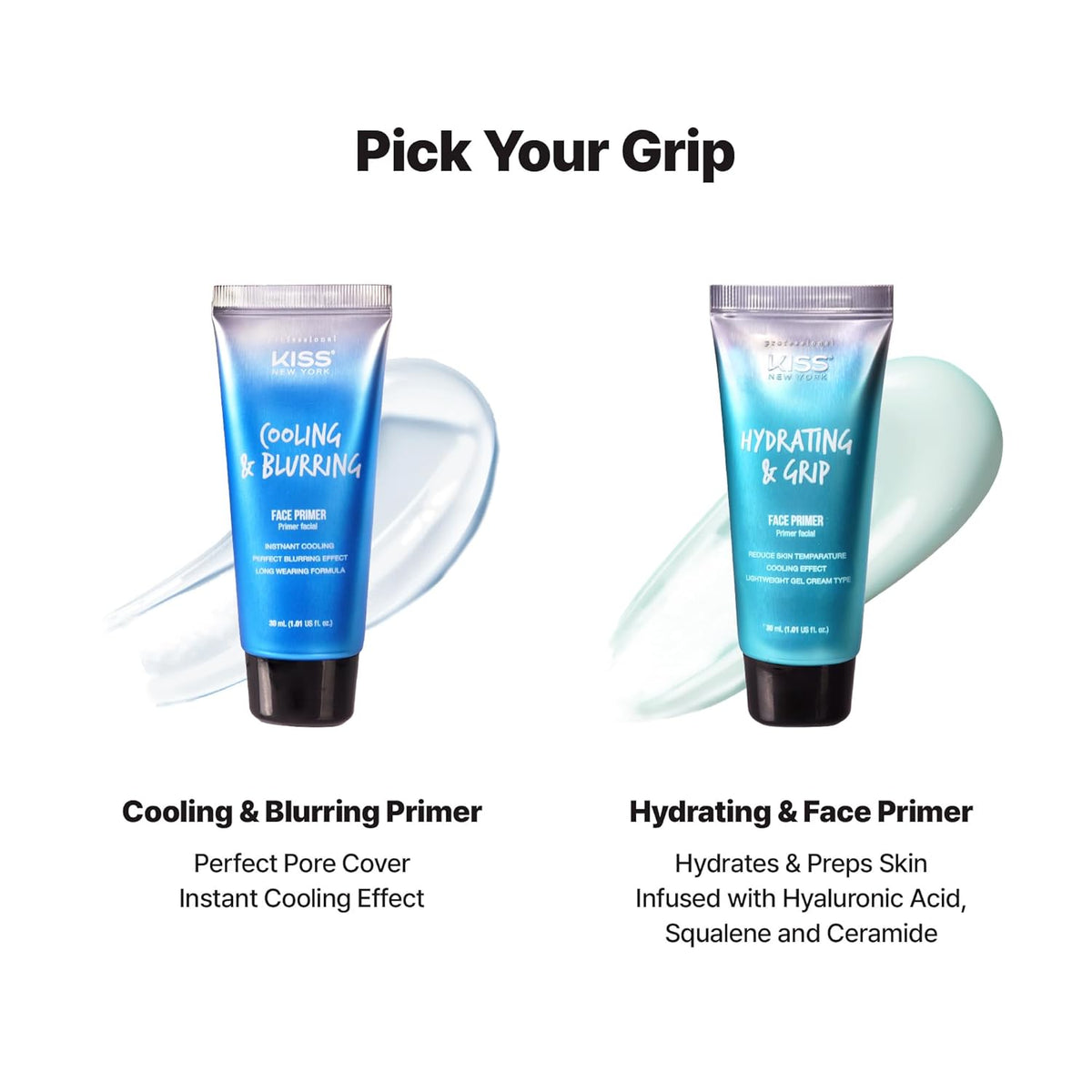 NEW YORK Professional Face Primer Hydrating & Grip, Long-Lasting All-Day Makeup, Skin Moisturizing, Improve Skin Elasticity, Lightweight Facial Gel Cream, Made in Korea