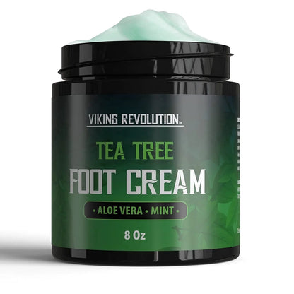 - Tea Tree Foot Cream for Dry Cracked Feet - Foot Cream & Balm W/ Aloe Vera & Mint - Minty Scent, 8 Oz